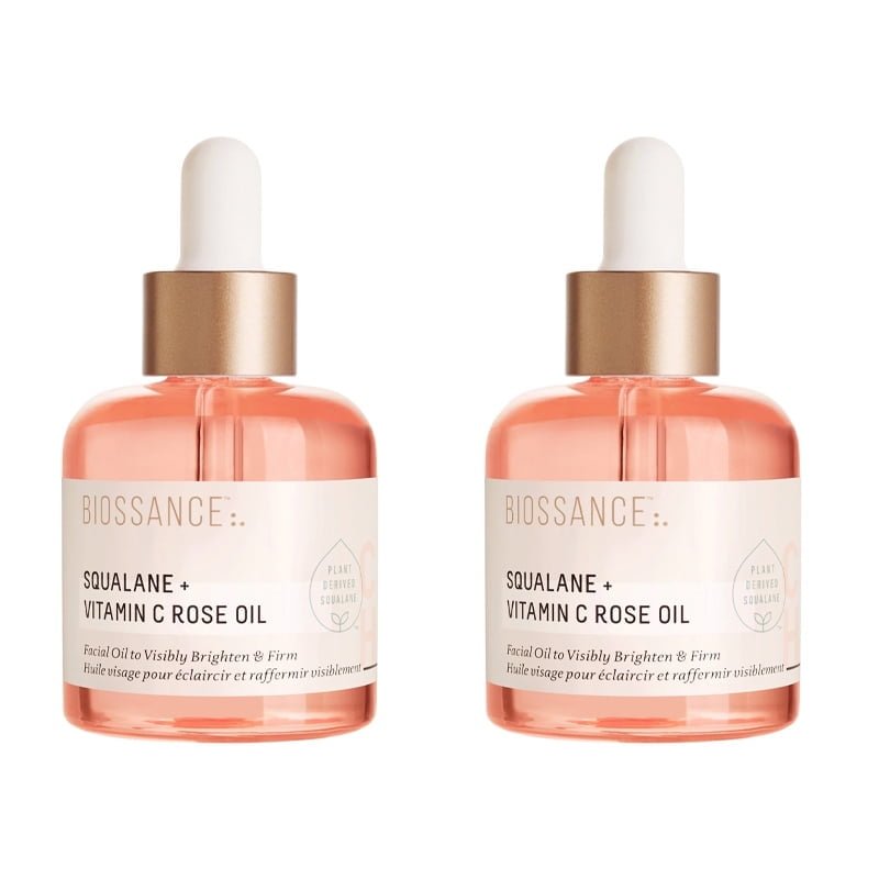 2PCS Biossance Squalane + Vitamin C Rose Firming Oil - Size: 1.01 oz / 30 mL