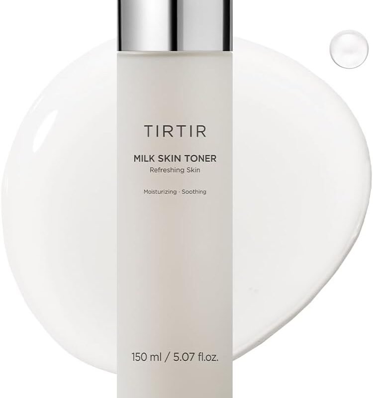 TIRTIR Milk Skin Rice Toner - Deep Moisturizing, Hydrating and Refreshing for face, Niacinamide, Ceramide, Rice Bran Extract, Nature-Oriented Ingredients, Korean Skin Care, Vegan, 150ml / 5.07 fl.oz.