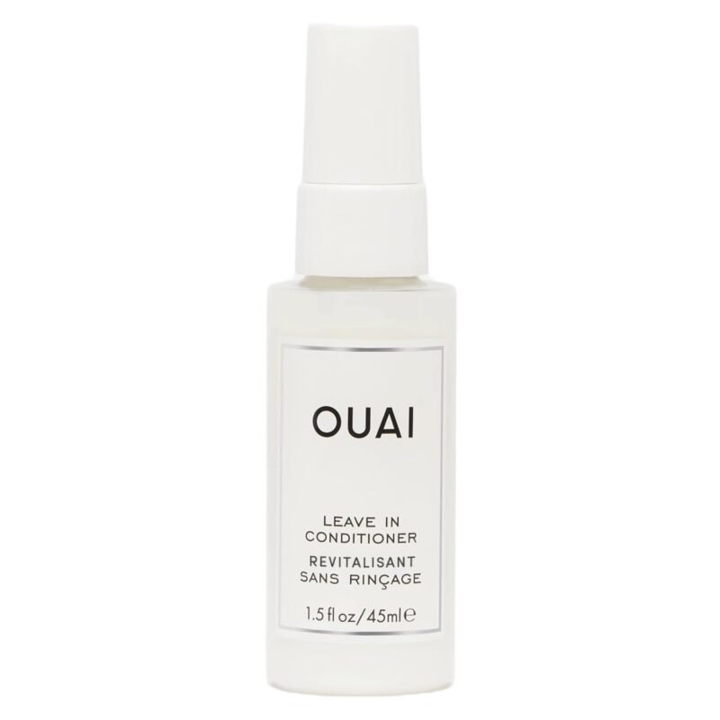 OUAI Leave In Conditioner & Heat Protectant for Hair - Prep Hair for Styling or Use as Detangling Spray to Fight Frizz & Flyaways - No Parabens, Sulfates or Phthalates (1.5 oz)