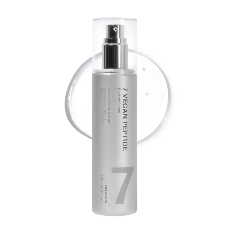 MIZON 7 Vegan Peptide Booster Serum Korean Anti-Aging Face Serum with Niacinamide & Hyaluronic Acid Hydrating Firming & Smoothing Skincare for Fine Lines & Skin Repair ?C 5.07 fl oz