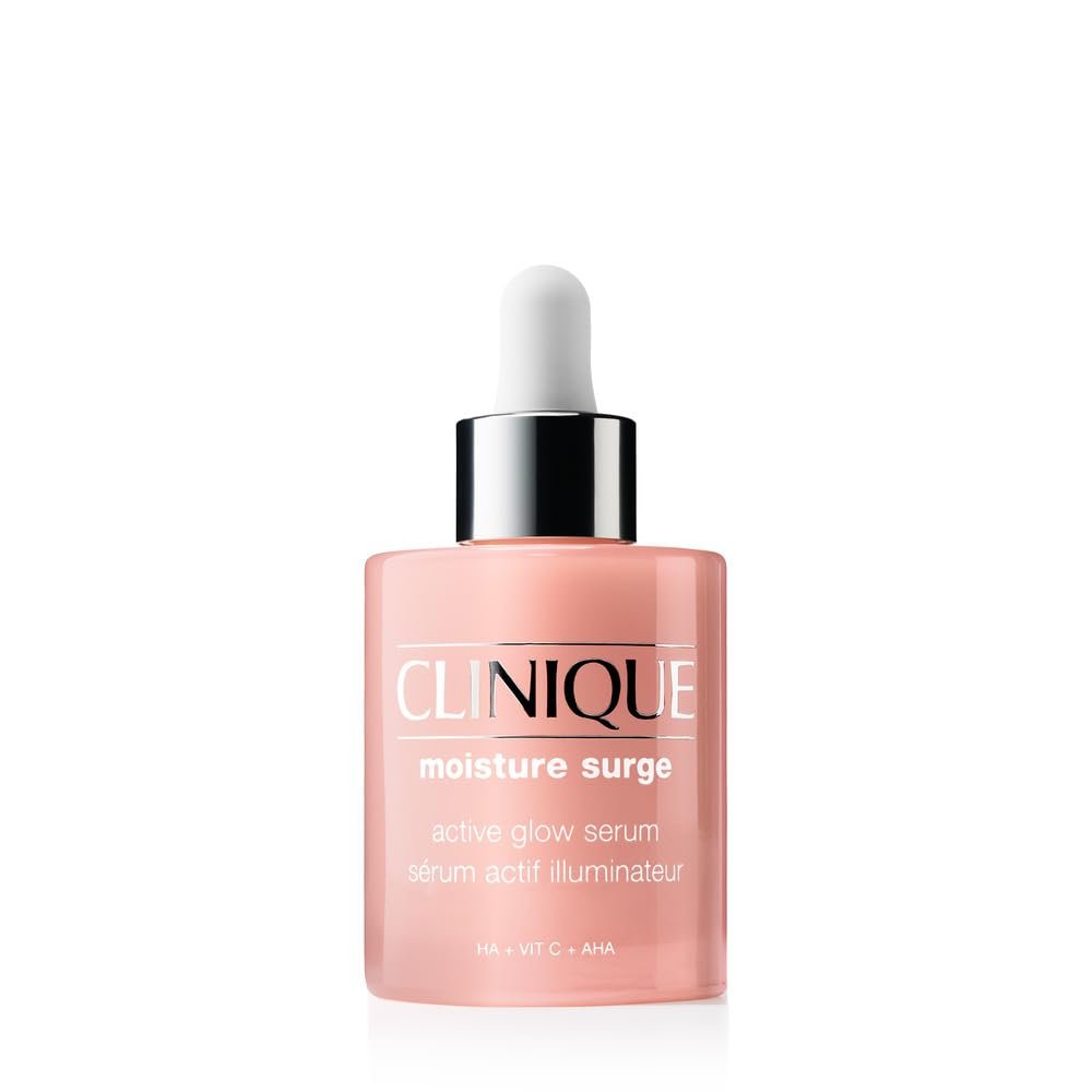 Clinique Moisture Surge Active Glow Serum with Lactic Acid, Hyaluronic Acid + Vitamin C | Hydrating, Lightweight + Oil Free?