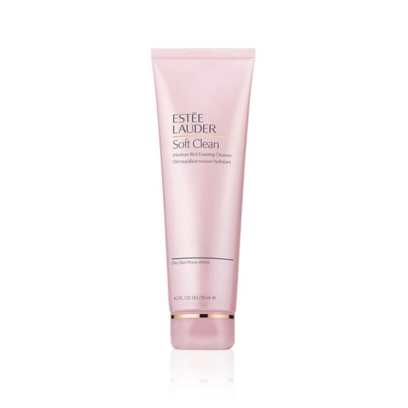 Estee Lauder Soft Clean Moisture Rich Foaming Face Wash Cleanser, 4.2 Ounce
