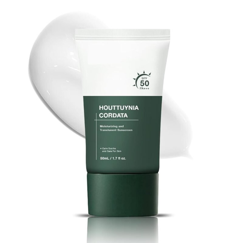 Silky Moisture Sunscreen, Moisture Daily Sunscreen, Korean SPF 50+ PA++++ Clear Filter Sun Essence, No White Cast, Hydrating, Moisturizing, Cools Down, Light Finish