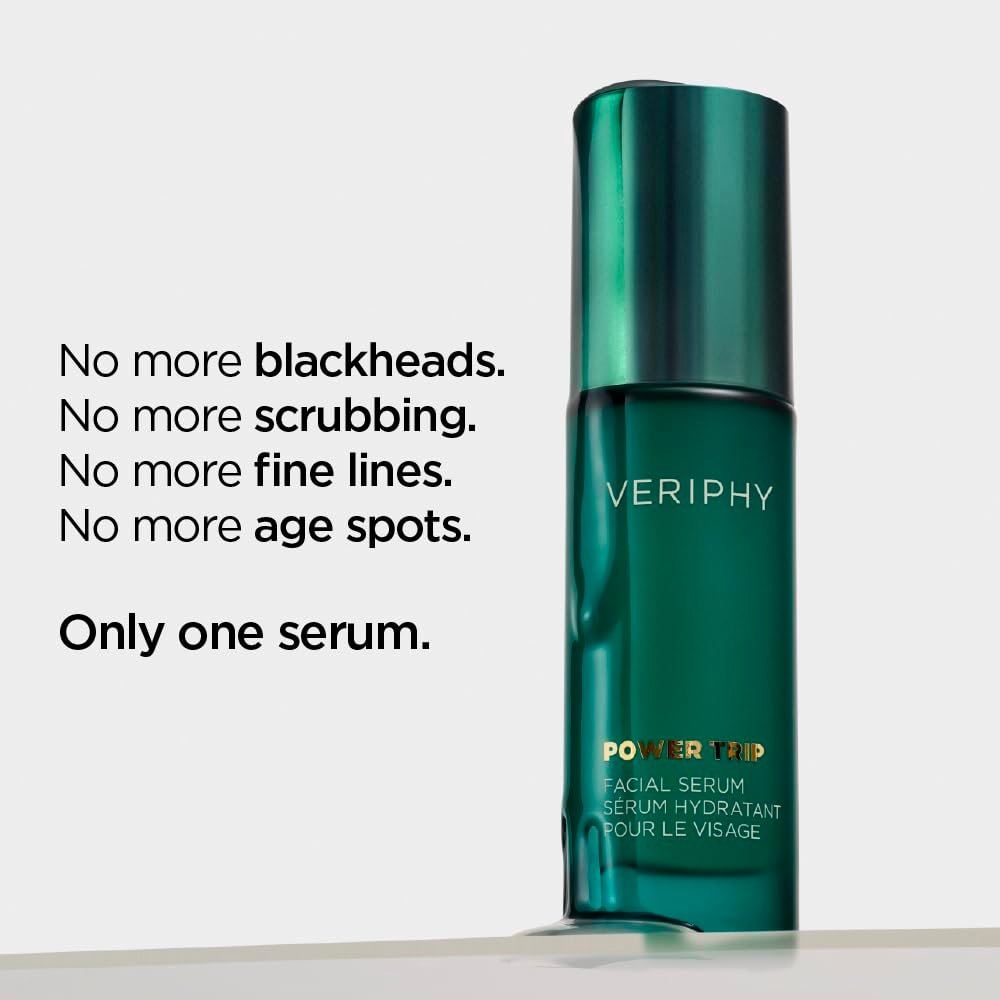 Veriphy Exfoliating AHA Facial Serum | Hydrating & Brightening Solution for Dark Spots, Fine Lines, and Wrinkles | Anti-Aging Hyaluronic Acid Serum for Face | Night Face Serum - Image 2
