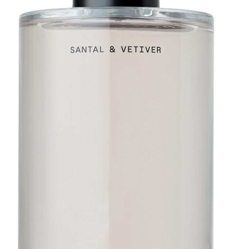 Salt & Stone Body Mist, Santal & Vetiver Scent, Skincare Infused Perfume Hair & Body Spray for Women and Men, Hydrating Fragrance with Glycerin and Red Algae, Vegan, Cruelty Free, 3.4 fl oz