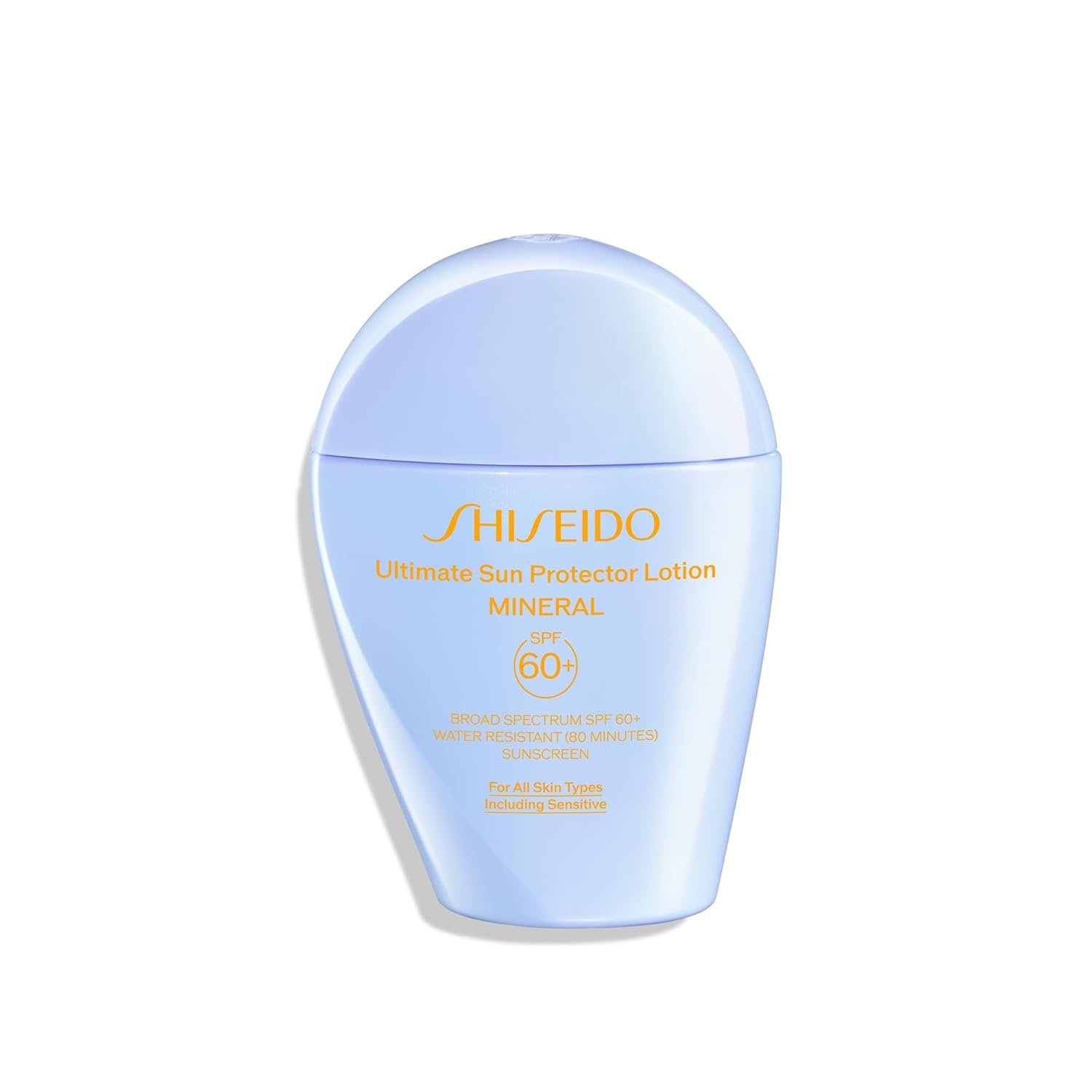 Shiseido Ultimate Sun Protector Lotion Mineral SPF 60+ - Sheer, Broad-Spectrum Sunscreen for Face & Body - Visibly Improves Fine Lines, Smoothness & Skin Tone - Fragrance Free, All Skin Types