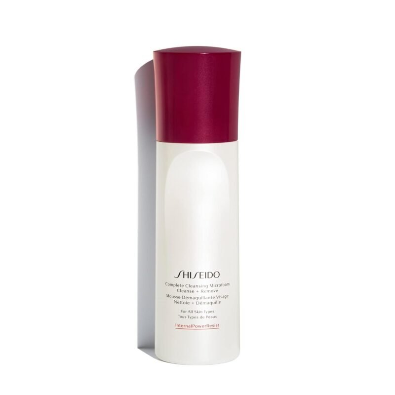 Shiseido Complete Cleansing Microfoam - 180 mL - Light, Instant Foaming Cleanser for Smooth, Hydrated Skin - Softens & Removes Impurities - All Skin Types