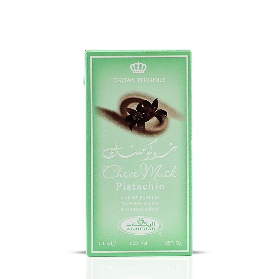 Al-Rehab Choco Musk Pistachio Eau de Parfum for Women & Men - 50ml (1.65 oz) | Nutty Gourmand Perfume with Pistachio, Chocolate & Vanilla | Sweet, Creamy & Addictive | Long-Lasting Arabian Fragrance - Image 3
