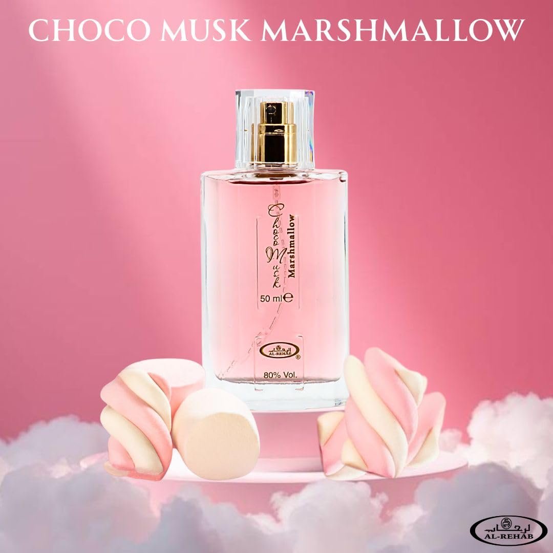 Al-Rehab Choco Musk Marshmallow Eau de Parfum for Women - 50ml (1.65 oz) | Gourmand Perfume with Strawberry, Marshmallow & Cocoa | Sweet, Fluffy & Addictive | Long-Lasting Arabian Dessert Scent - Image 5