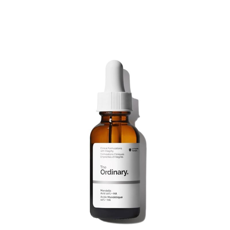 The Ordinary Mandelic Acid 10% + Hyaluronic Acid, Gentle Exfoliating Serum for Clarity and Hydration, 1 Fl Oz