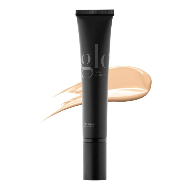 Glo Skin Beauty Satin Cream Foundation Makeup for Face, Natural Light - Full Coverage, Semi Matte Finish, Conceal Blemishes & Even Skin Tone