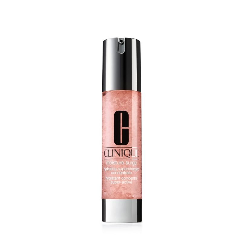 Clinique Moisture Surge Hydrating + Plumping Supercharged Concentrate Face Serum For All Skin Types | Blend of Hydrating Ingredients With Hyaluronic Acid | Plumping