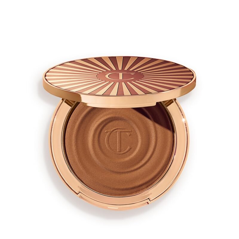Charlotte Tilbury Beautiful Skin Face Makeup & Body Cream Bronzer - Hydrating Hyaluronic Acid & Pro Vitamin D3 to Blur for a Sun-Kissed Glow - Up to 16Hr Wear, Sweat & Humidity Proof