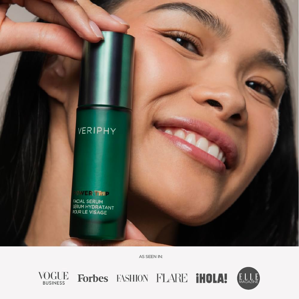 Veriphy Exfoliating AHA Facial Serum | Hydrating & Brightening Solution for Dark Spots, Fine Lines, and Wrinkles | Anti-Aging Hyaluronic Acid Serum for Face | Night Face Serum - Image 7