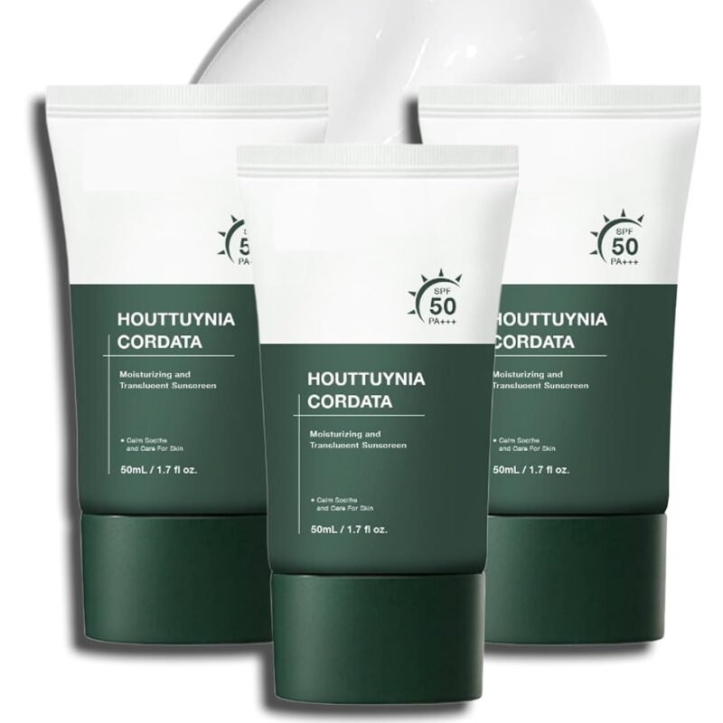 Silky Moisture Sunscreen, Moisture Daily Sunscreen, Korean SPF 50+ PA++++ Clear Filter Sun Essence, No White Cast, Hydrating, Moisturizing, Cools Down, Light Finish