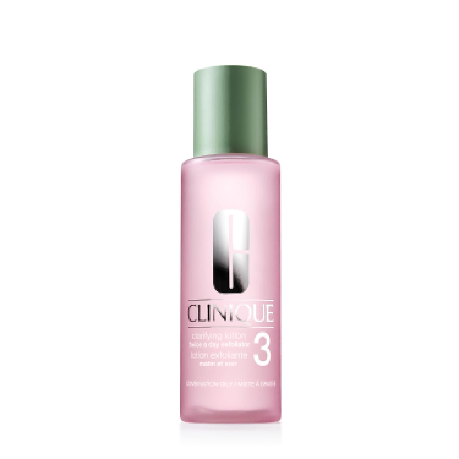 Clinique 3-Step Clarifying Lotion Face Exfoliator 3 | With Witch Hazel + Salicylic Acid | For Combination Oily Skin Types