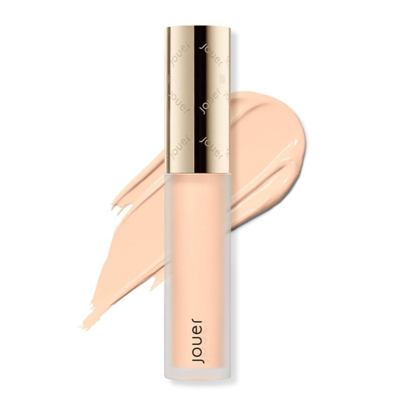 Jouer Essential High Coverage Liquid Concealer - Soft Matte Finish - Color Corrector for Spot Coverage, Under Eye Dark Circles and Contour, CremeBrulee