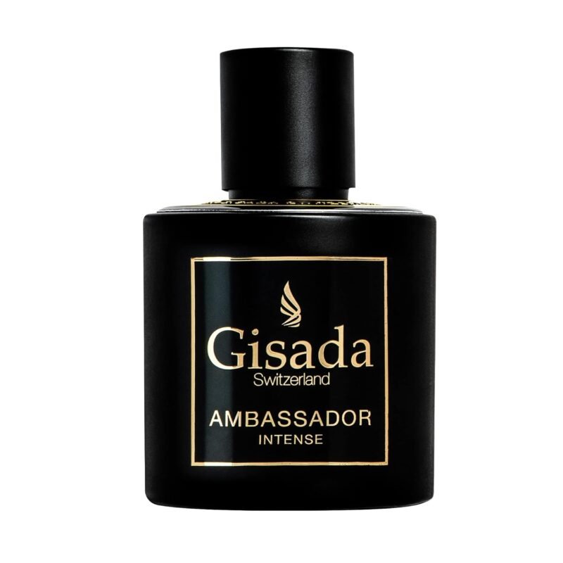 Gisada Ambassador Intense Cologne for Men - Perfume for Men with Strong, Masculine Scent & Classic Fragrance - Lasting Scent with Warm, Citrusy, Spicy, Oriental Notes - Made in Switzerland, 1.7 fl.oz.