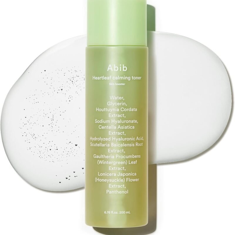Abib Heartleaf Calming Toner Skin Booster 7.1 fl oz / 210ml I Toner for Senstive Skin, Irritated Skin, Instant Relief for Acne