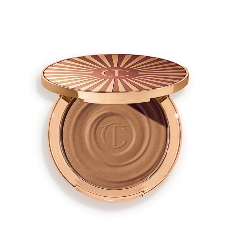 Charlotte Tilbury Beautiful Skin Face Makeup & Body Cream Bronzer - Hydrating Hyaluronic Acid & Pro Vitamin D3 to Blur for a Sun-Kissed Glow - Up to 16Hr Wear, Sweat & Humidity Proof