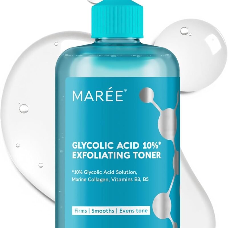 MAREE Glycolic Acid Toner 10% - Exfoliating Toner for Face - Glycolic Acid Face Exfoliator - Face, Scalp & Underarms Exfoliant Spray Alternative - Facial Toner for Women - Acido Glicolico para Manchas
