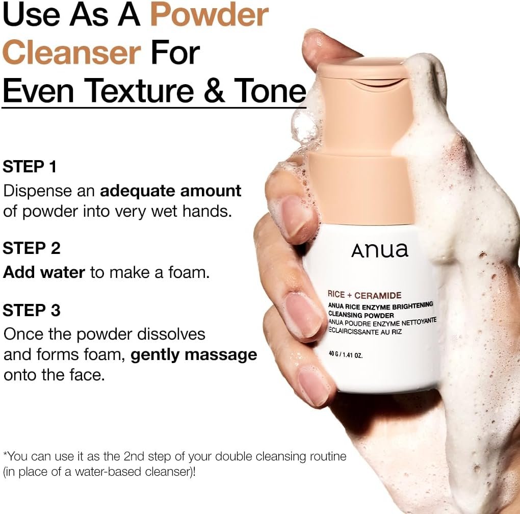 Anua Rice Trio Set : Rice Cleansing Powder & Milky Toner & Hydrating Serum, Marshmallow face mask maker, for Glass skin,Korean Skincare - Image 5