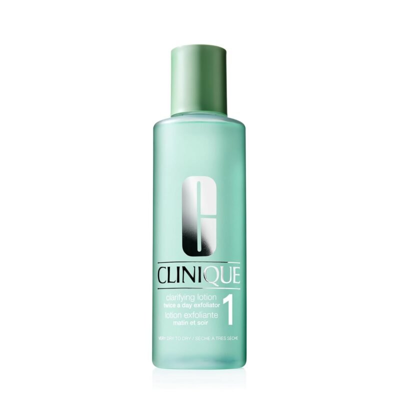 Clinique 3-Step Clarifying Lotion Face Exfoliator 1 | With Witch Hazel, Salicylic Acid | For Very Dry Skin Types