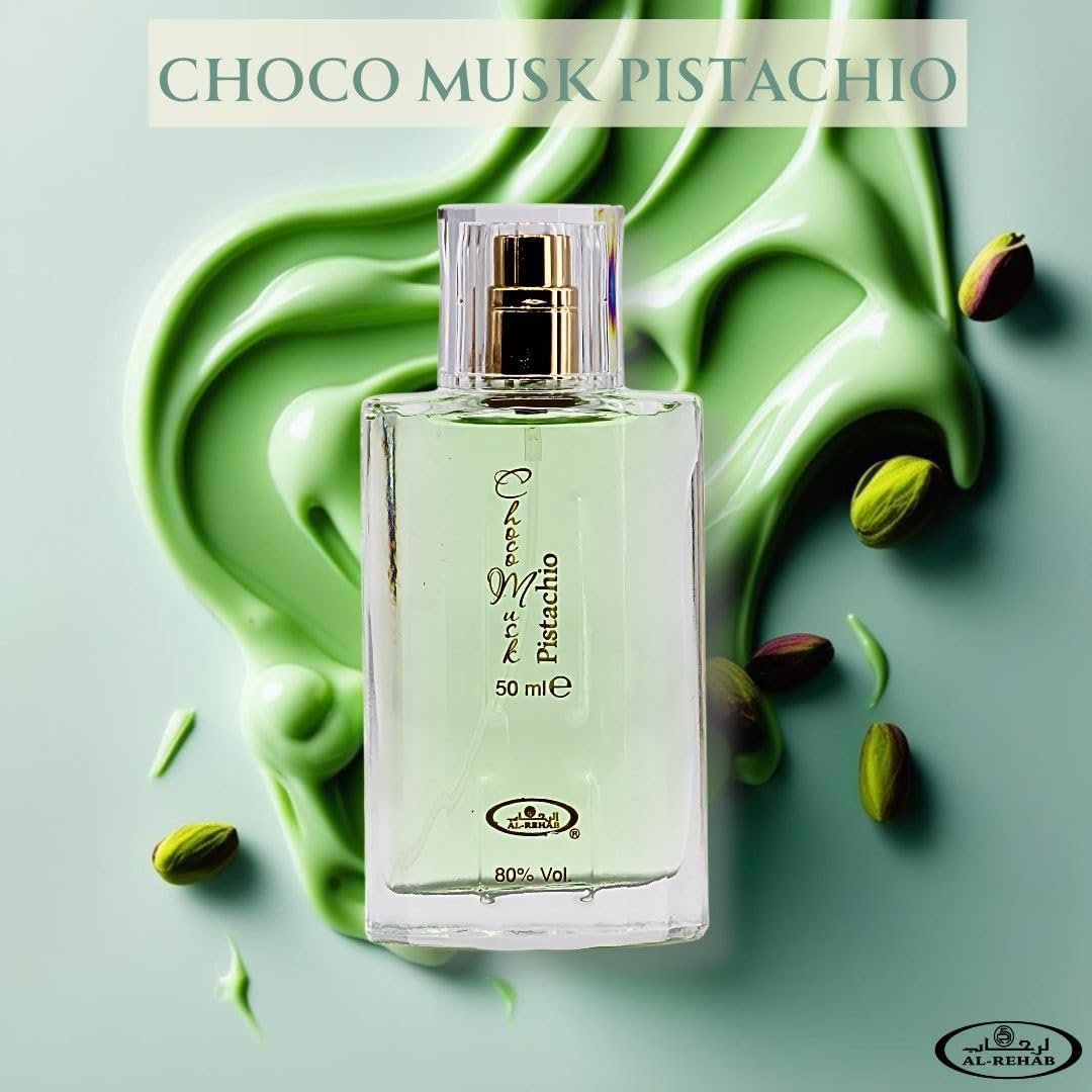 Al-Rehab Choco Musk Pistachio Eau de Parfum for Women & Men - 50ml (1.65 oz) | Nutty Gourmand Perfume with Pistachio, Chocolate & Vanilla | Sweet, Creamy & Addictive | Long-Lasting Arabian Fragrance - Image 5