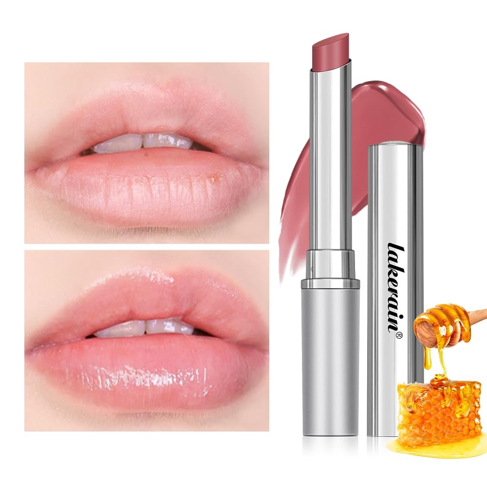 2PCS Honey Lipstick Tinted Lip Balm - Sheer Hydrating for All Skin Tones - Moisturizing Lip Color, Nourishing for Dry Lips (Pink) - Image 8