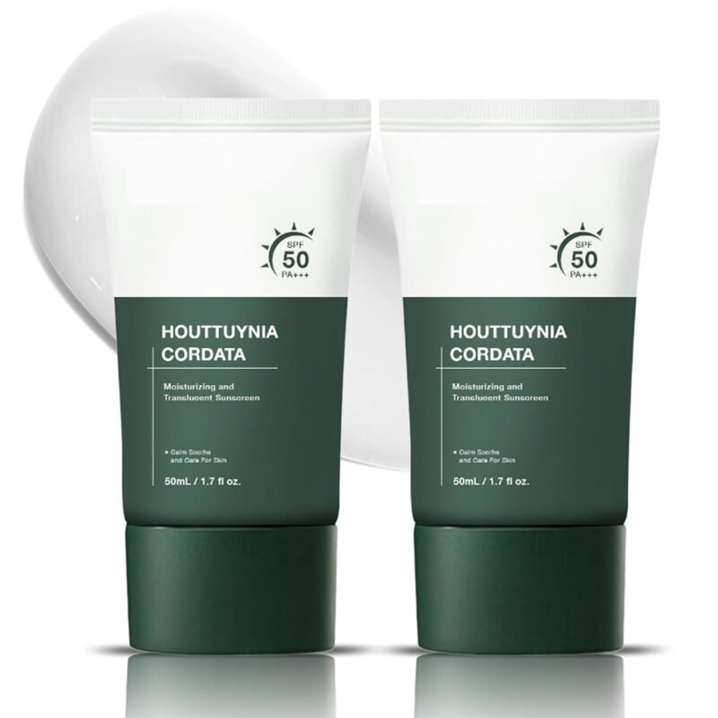 Silky Moisture Sunscreen, Moisture Daily Sunscreen, Korean SPF 50+ PA++++ Clear Filter Sun Essence, No White Cast, Hydrating, Moisturizing, Cools Down, Light Finish