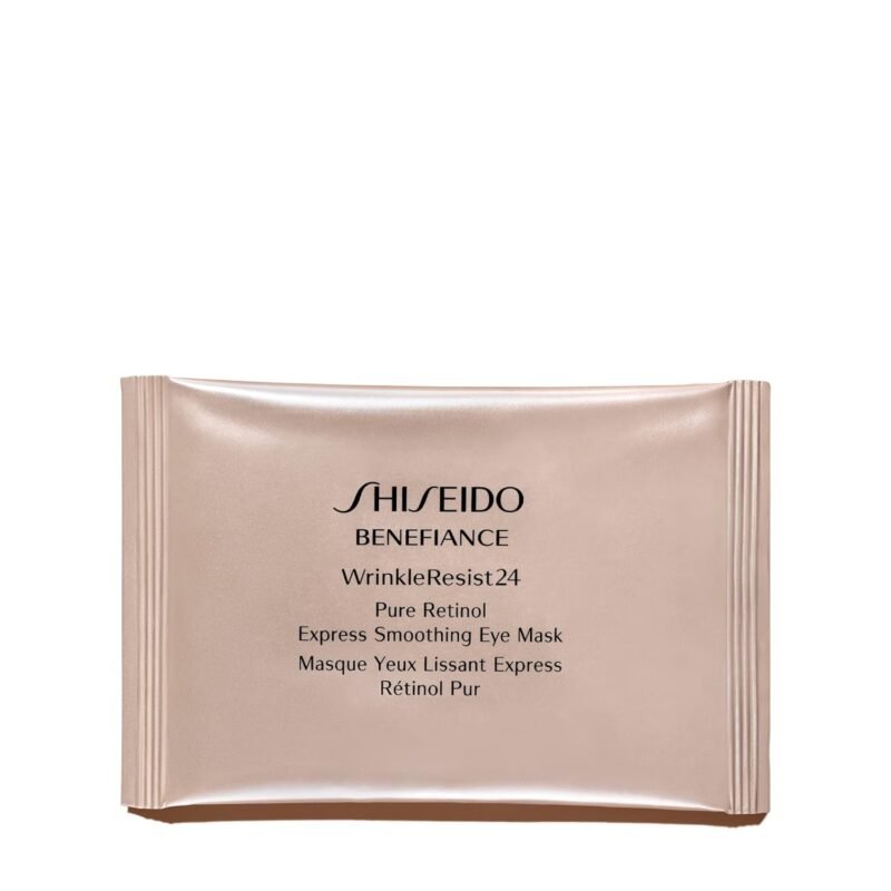Shiseido Benefiance WrinkleResist24 - Pure Retinol Express Smoothing Eye Mask - 12 Sets of Two Eye Masks - Reduces Appearance of Wrinkles in 15 Minutes