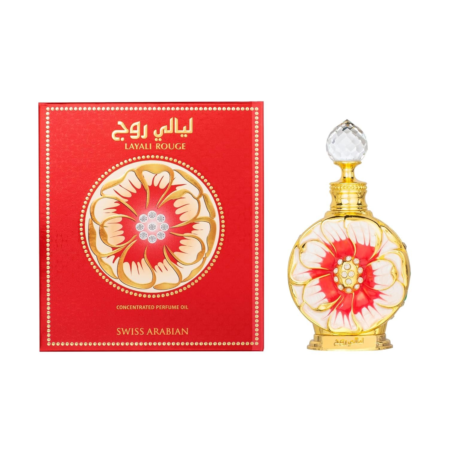 Swiss Arabian Layali Rouge - Luxury Products From Dubai - Long Lasting Personal Perfume Oil Fragrance - A Seductive Signature Aroma - 0.5 Oz - Image 8