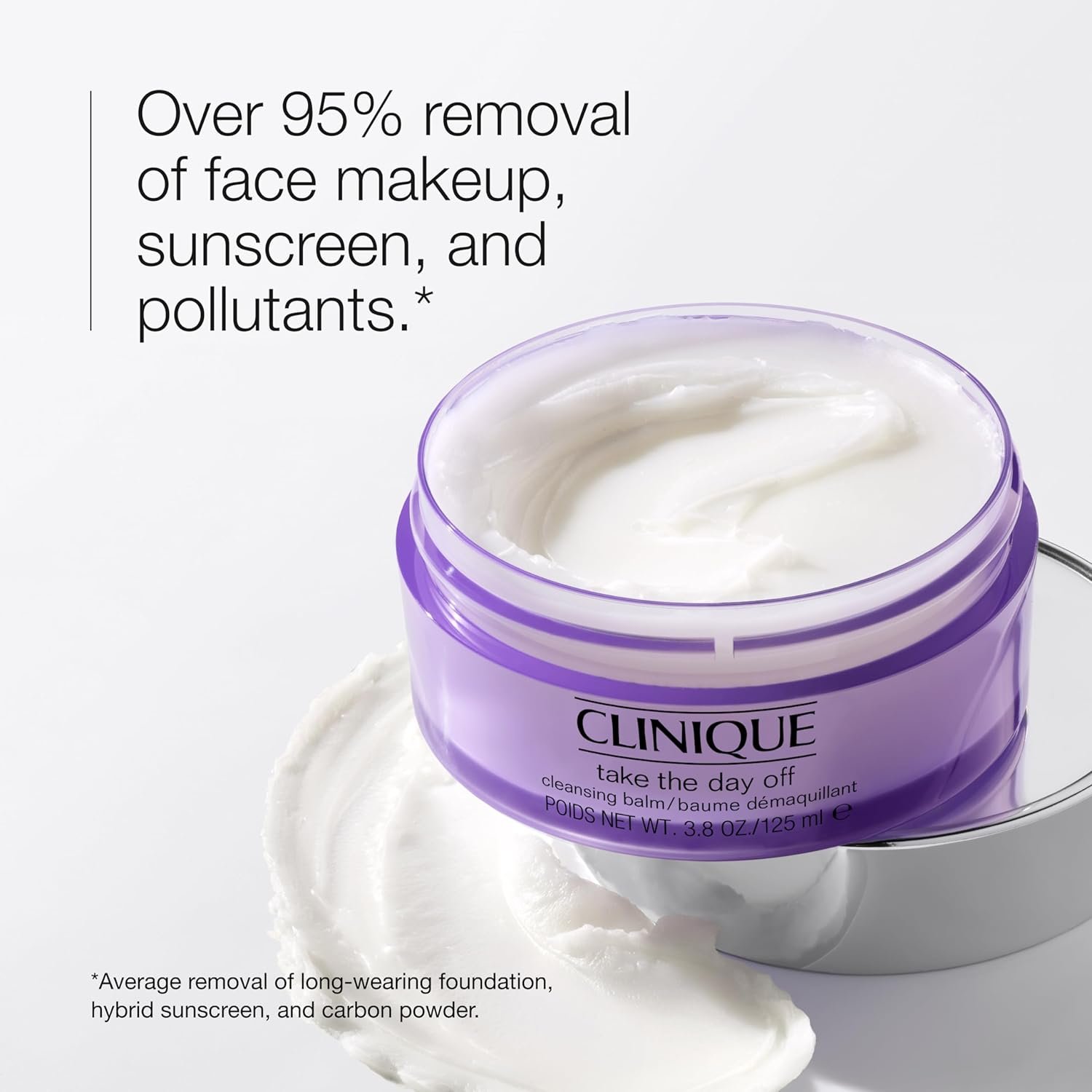 Clinique Take The Day Off Cleansing Balm Makeup Remover | Dissolves Face + Eye Makeup and Sunscreen | For All Skin Types - Image 2