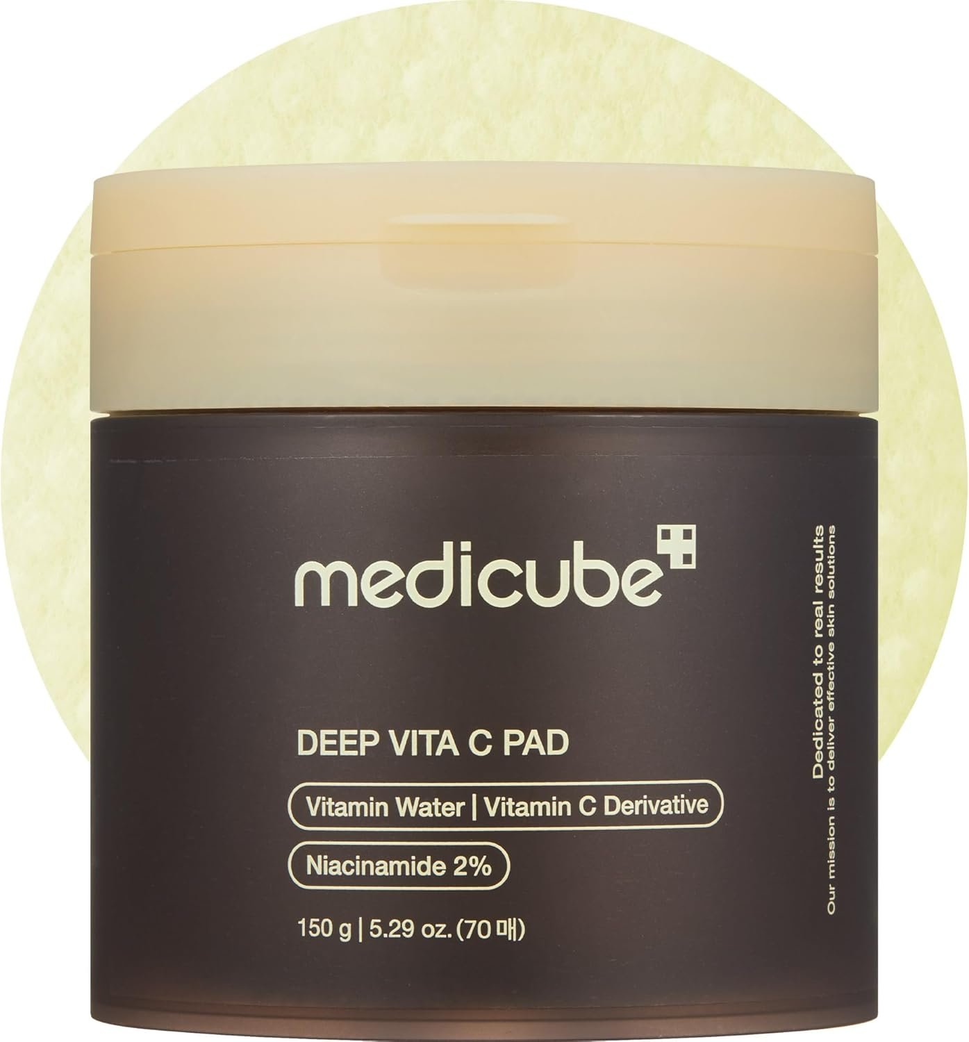 Medicube Deep Vita C Facial Toner Pads for Uneven Skin Tone, 500,000PPM of Vitamin Water & 3 Types of Vitamin, Hydrating & Resurfacing (70 sheets)