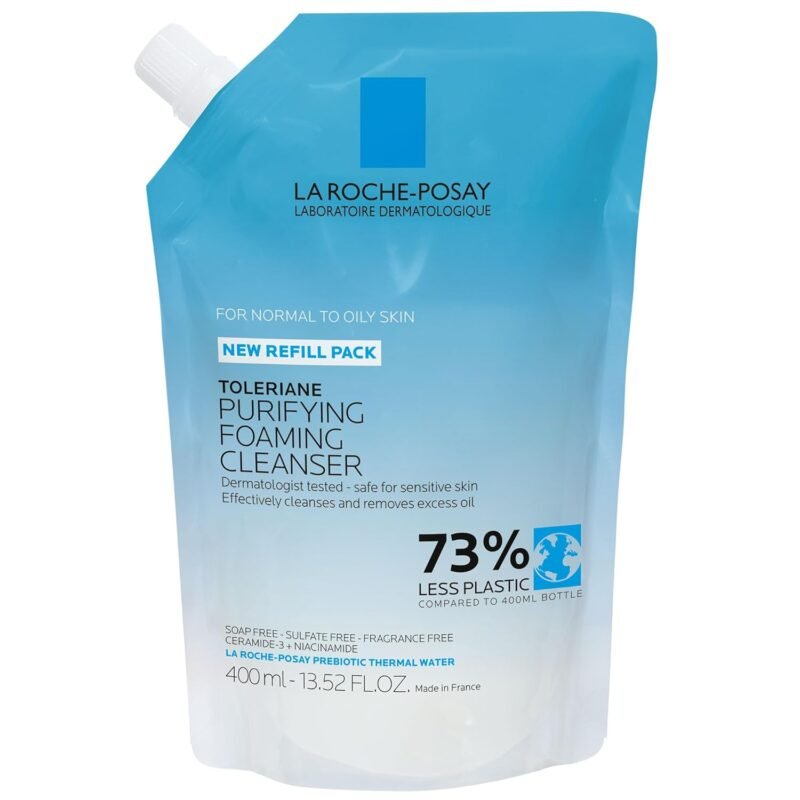 La Roche-Posay Toleriane Purifying Foaming Facial Cleanser, Oil Free Face Wash for Women & Men with Niacinamide + Ceramides, Pore Cleanser Safe For Sensitive Skin, Won??t Dry Out Skin, Soap Free