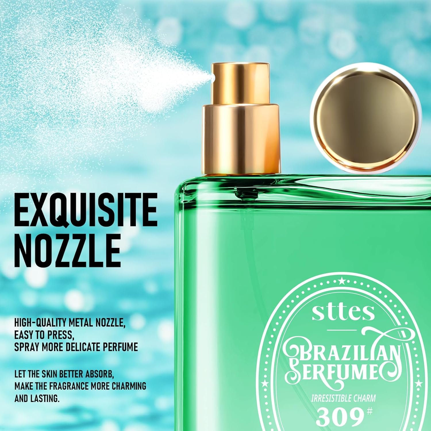 Sttes Perfume 309# (Irresistible Charm) u2013 Eau de Parfum 100ml (3.4 fl oz) u2013 Coconut Cream, Vanilla, Toasted Praline - Image 8