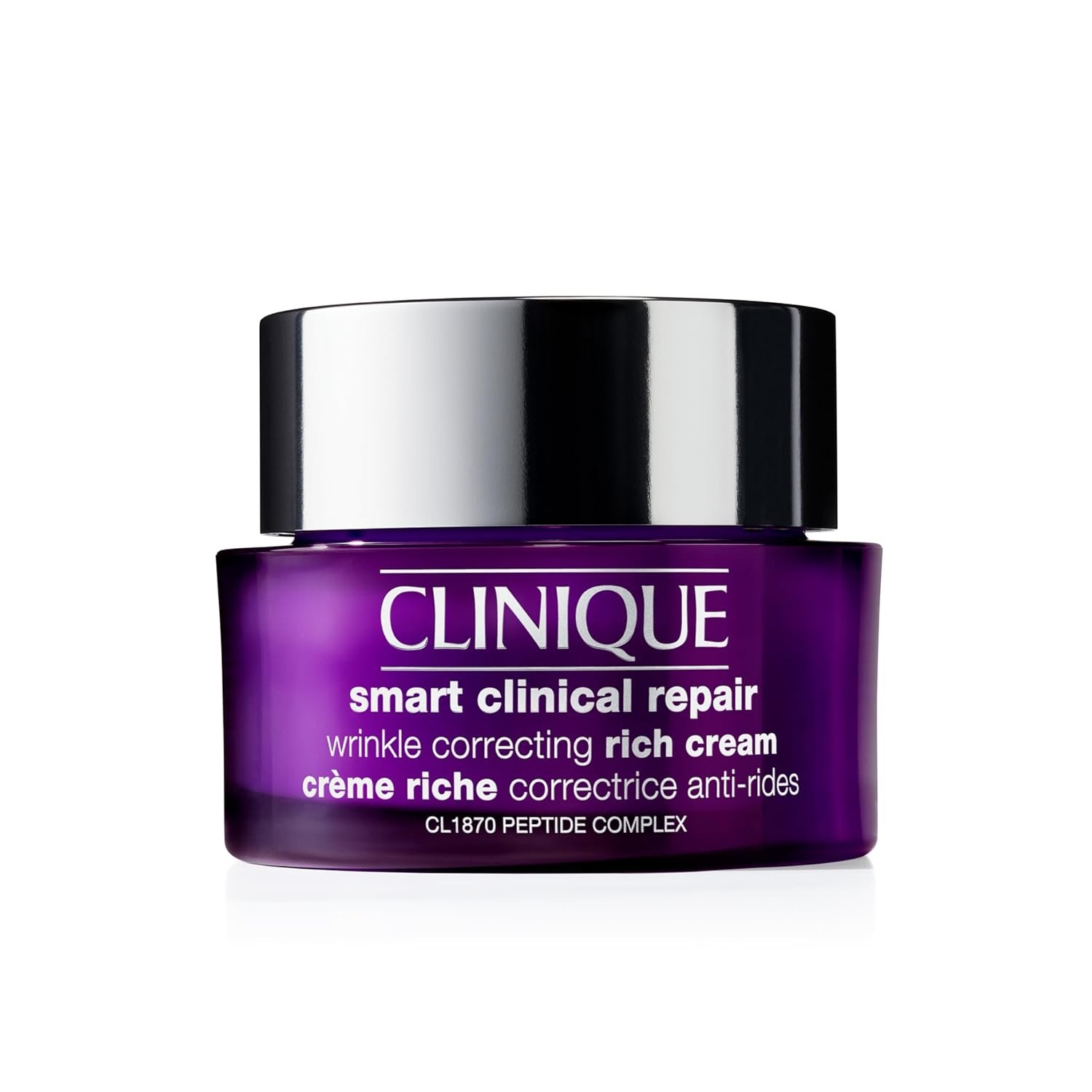 Clinique Smart Clinical Repair Wrinkle Correcting Anti Aging Rich Face Cream with Peptides + Hyaluronic Acid For Very Dry to Dry Combination Skin Types | Hydrating, 1.7 Fl Oz