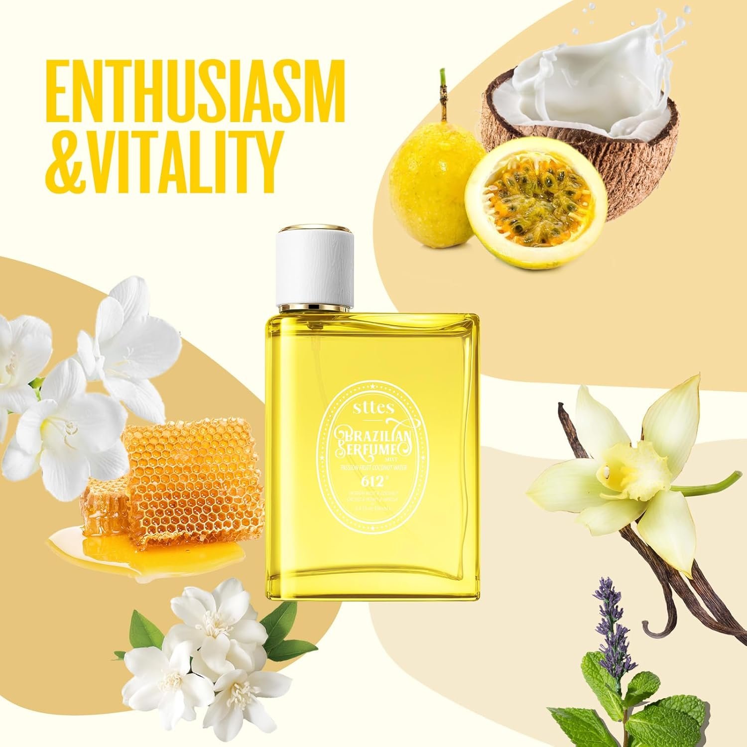 Sttes Perfume 612#??PASSION FRUIT COCONUT WATER?? - Eau De Perfume 100ml (3.4fl Oz) Flower Fruit Gourmet tune (PASSION FRUIT +COCONUT +vanilla) - Image 4