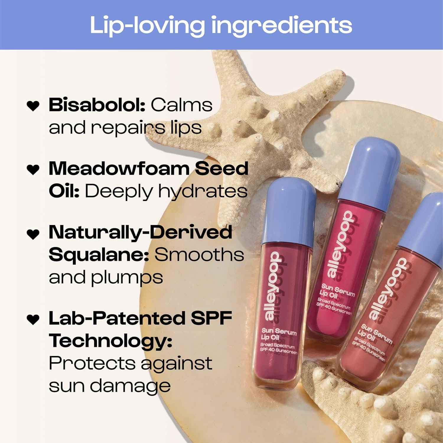 ALLEYOOP Sun Serum Lip Oil SPF 40 ?C Tinted Lip Oil with SPF, Hydrating Tinted Lip-Moisturizer for Women, Lips Sunscreen for Cracked Lips, Smooths & Soothes, Vegan, Travel-Friendly, Daylight - Image 4