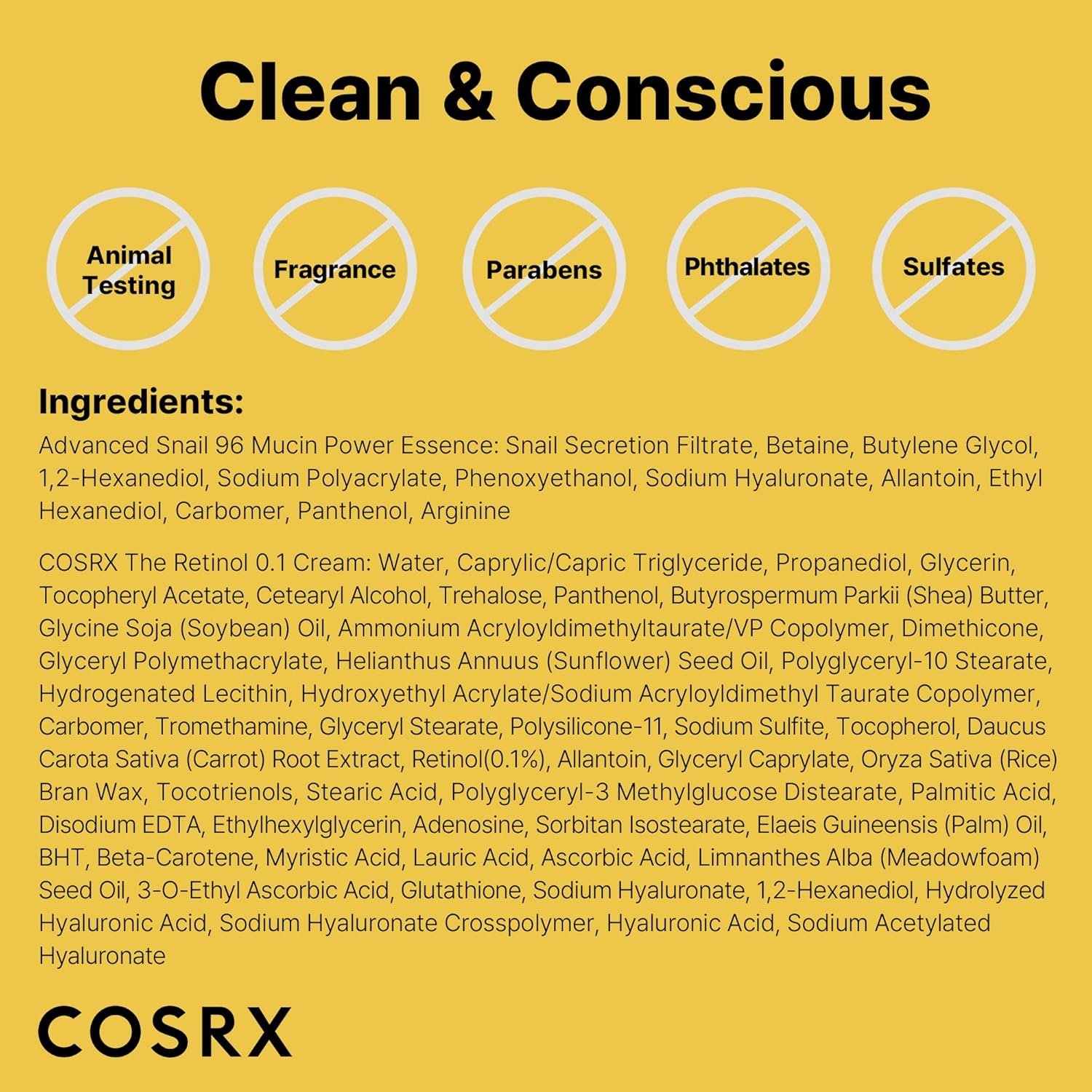 COSRX Snail 96% Mucin Power Essence 2ea & Retinol 0.1% Cream Mini Sample 1ea, Glass Skin Starter Set, Amazon Exclusive, Daily Hydrating & Firming Korean Skin Care Kit, Gift Set - Image 8