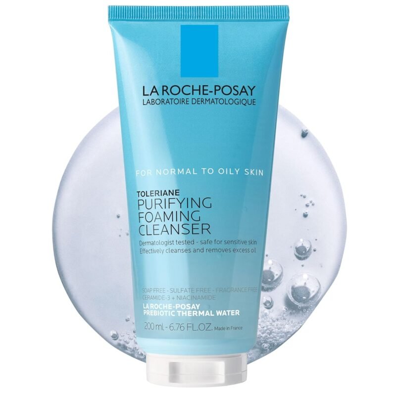 La Roche-Posay Toleriane Purifying Foaming Facial Cleanser, Oil Free Face Wash for Women & Men with Niacinamide + Ceramides, Pore Cleanser Safe For Sensitive Skin, Won??t Dry Out Skin, Soap Free