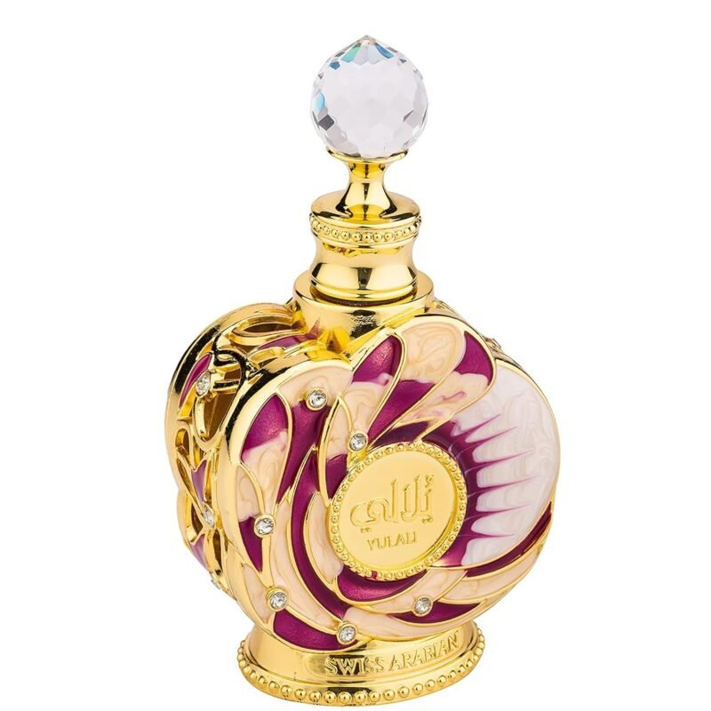 Swiss Arabian Yulali - Luxury Products From Dubai - Long Lasting And Addictive Personal Perfume Oil Fragrance - A Seductive Signature Aroma - 0.5 Oz