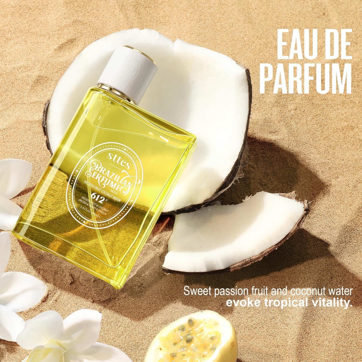 Sttes Perfume 612#??PASSION FRUIT COCONUT WATER?? - Eau De Perfume 100ml (3.4fl Oz) Flower Fruit Gourmet tune (PASSION FRUIT +COCONUT +vanilla) - Image 5