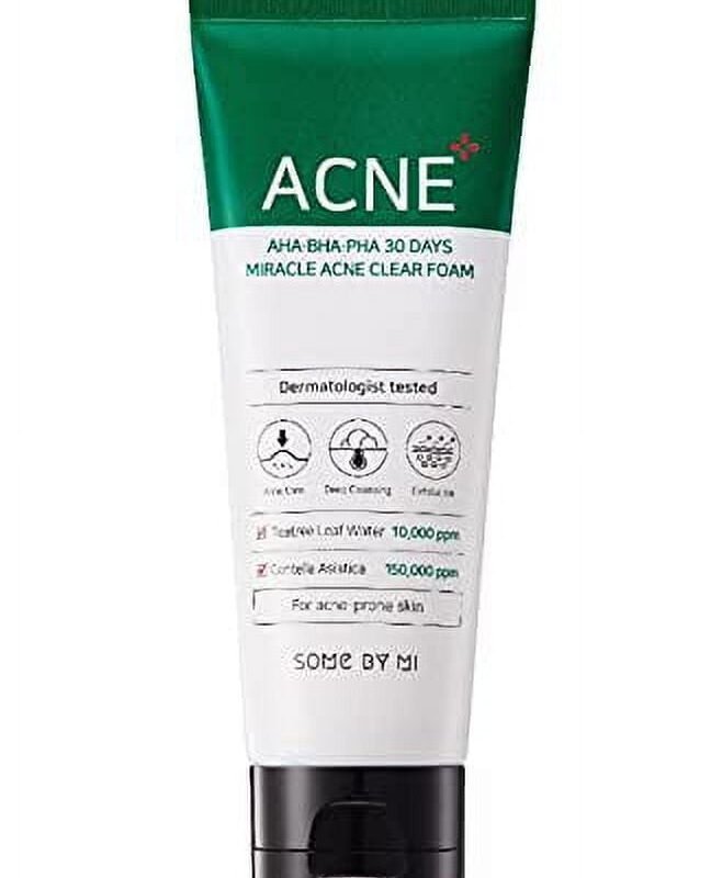 K Beauty Some By Mi AHA.BHA.PHA 30 Days Miracle Acne Clear Foam 100ml 3.38oz