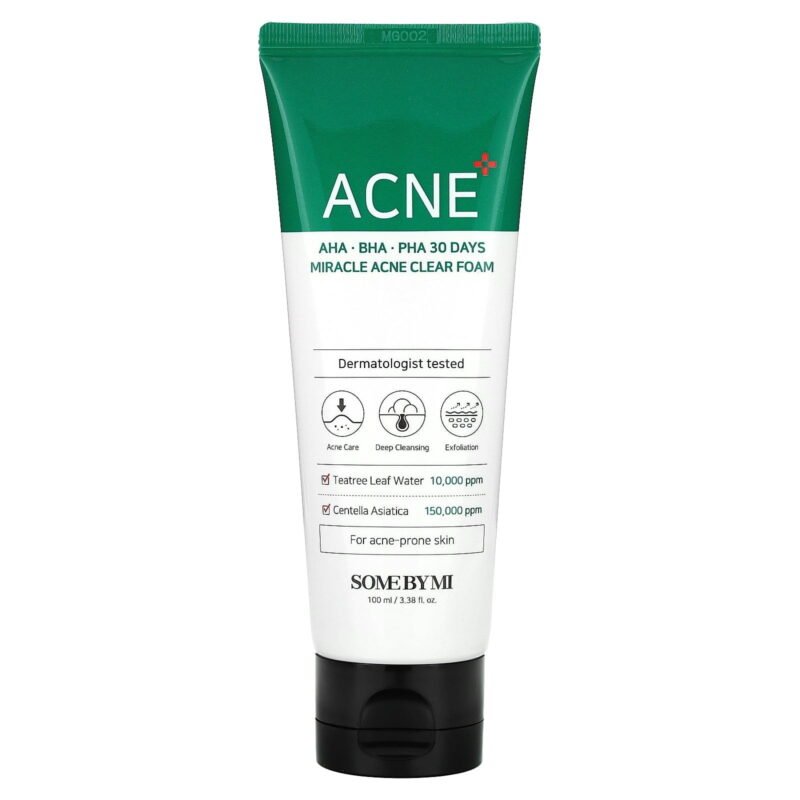 Some By Mi AHA, BHA, PHA 30 Days Miracle Acne Clear Foam, 100 ml