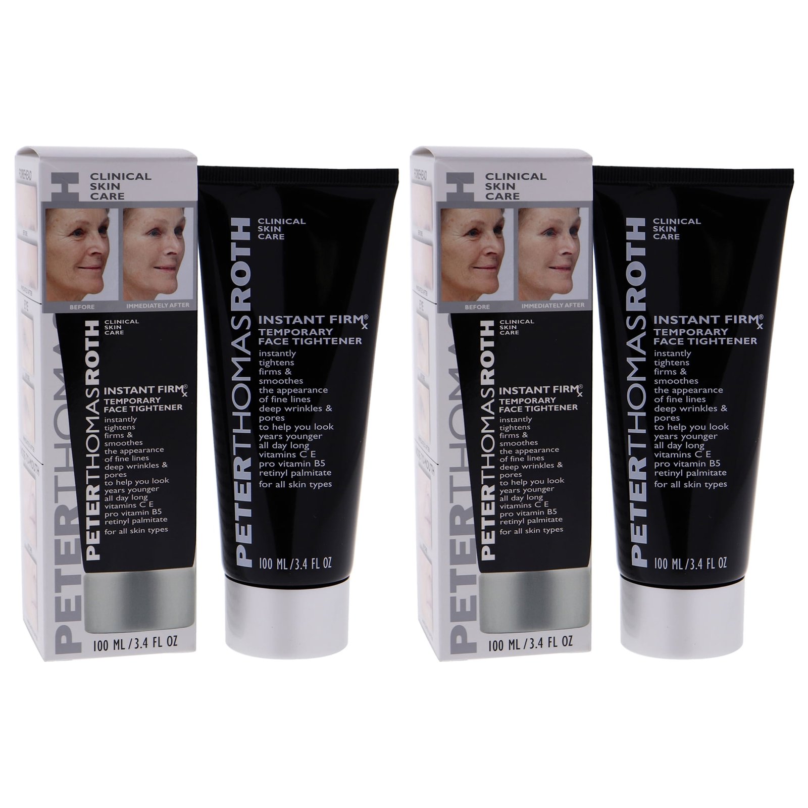 Peter Thomas Roth Instant Firmx Temporary Face Tightener - Pack of 2 - 3.4 oz Cream - Image 6